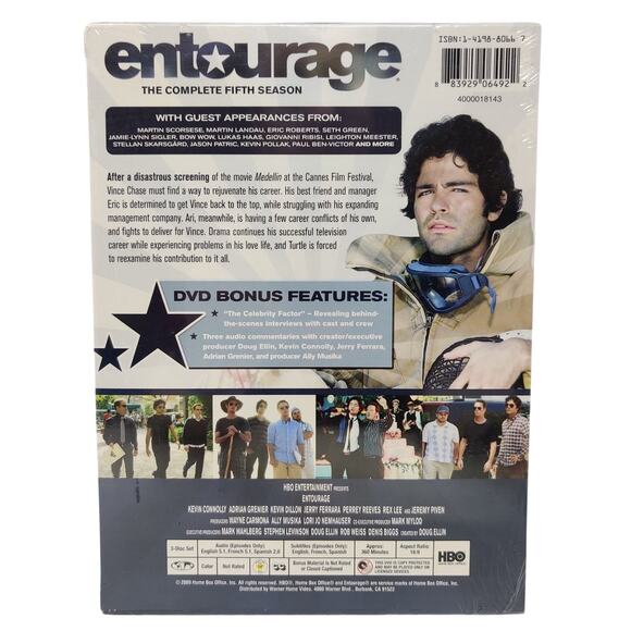Entourage The Complete Fifth Season DVD 2009 Kevin Connolly Drama NEW SEALED - Picture 2 of 7